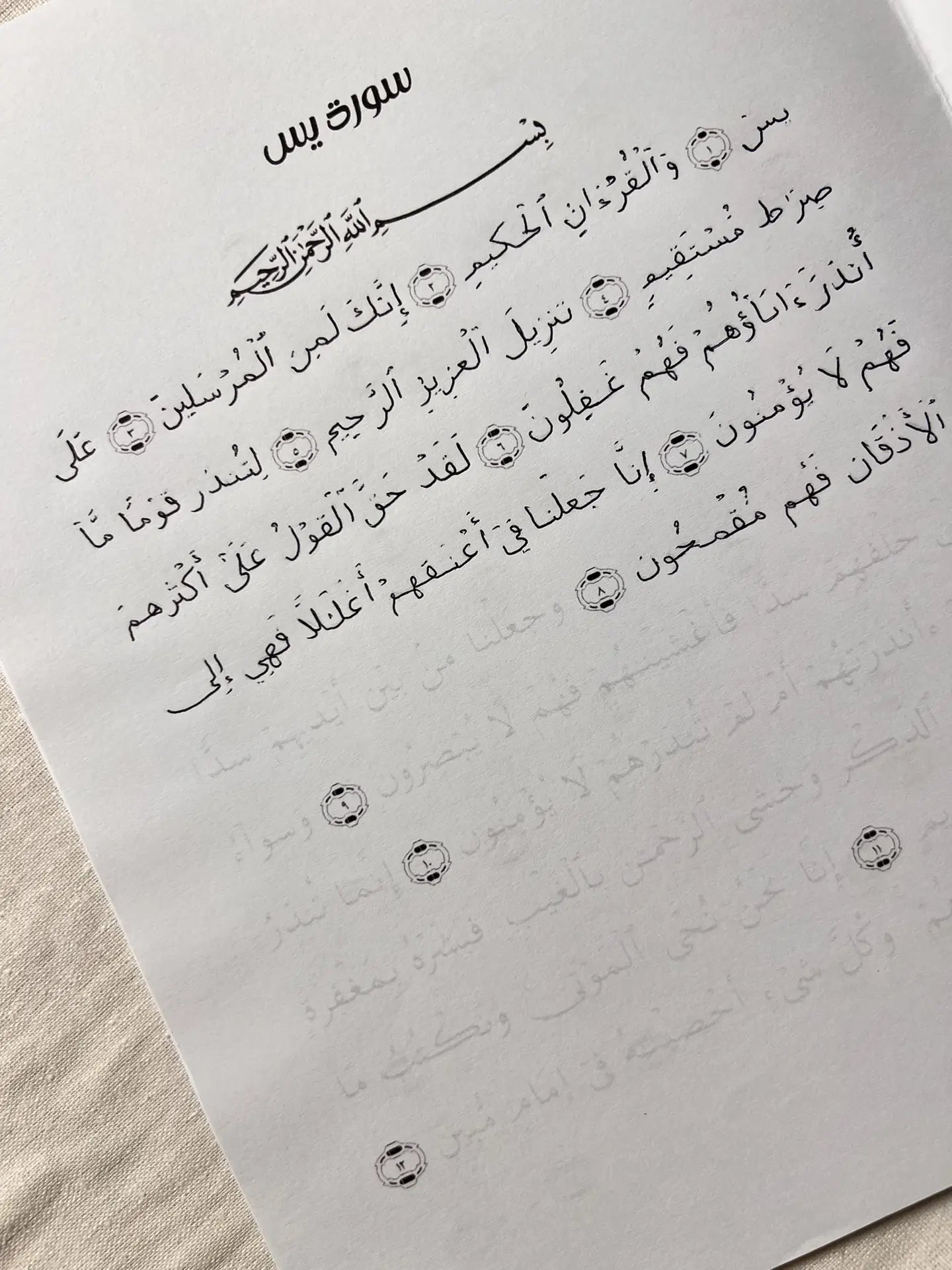 مجموعة من 5 كتب تتبع كتابة « القران الكريم » بخط اليد
